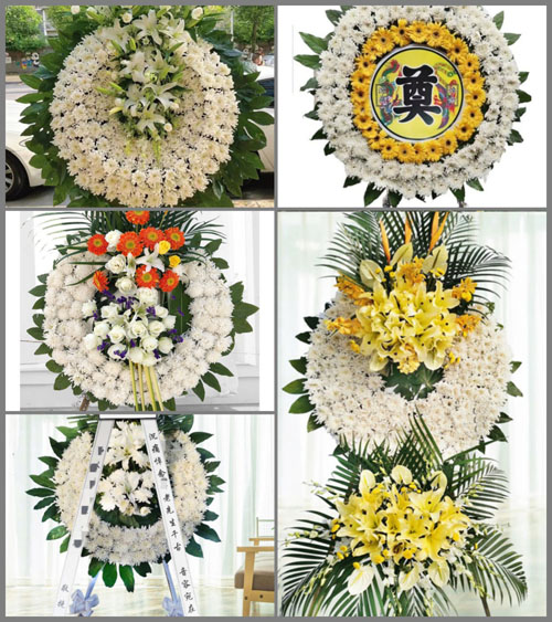 安徽六安市金安区清水河街道九里沟村花圈速递